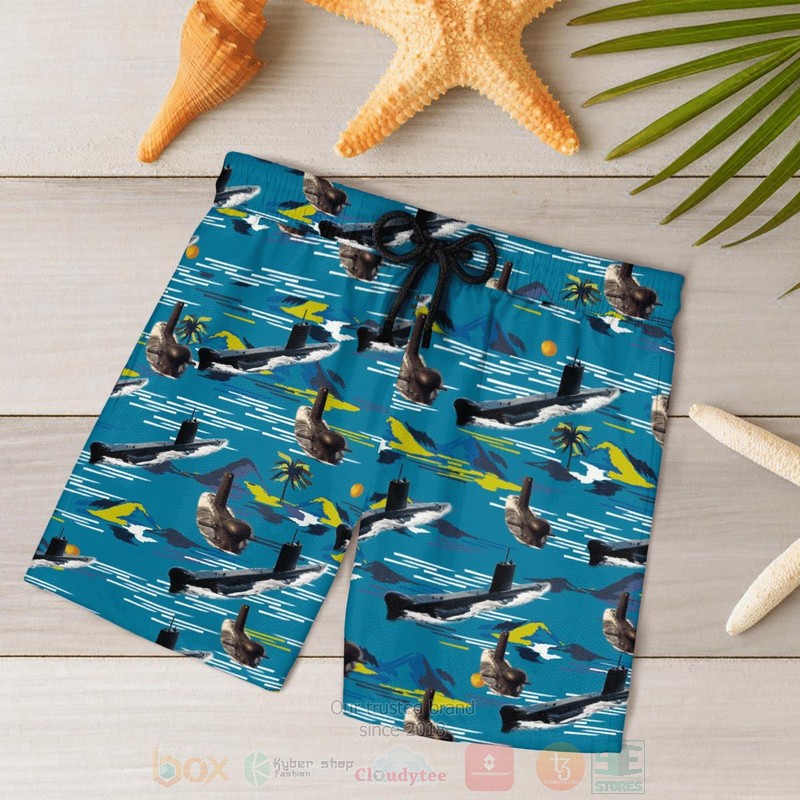 BEST RN Historical Oberon-class Submarine 3D Aloha Shirt, Short word2
