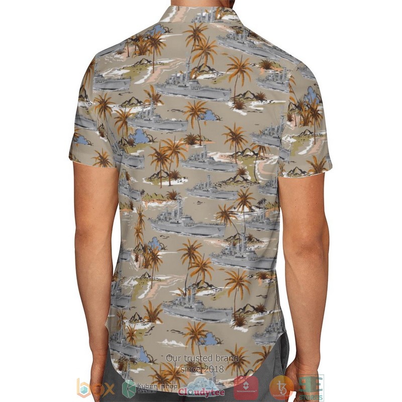NEW RN Leander-class Type 12L Frigate Hawaii Shirt, Shorts 3 RN Leander class Type 12L Frigate Hawaiian Shirt Shorts 1 2
