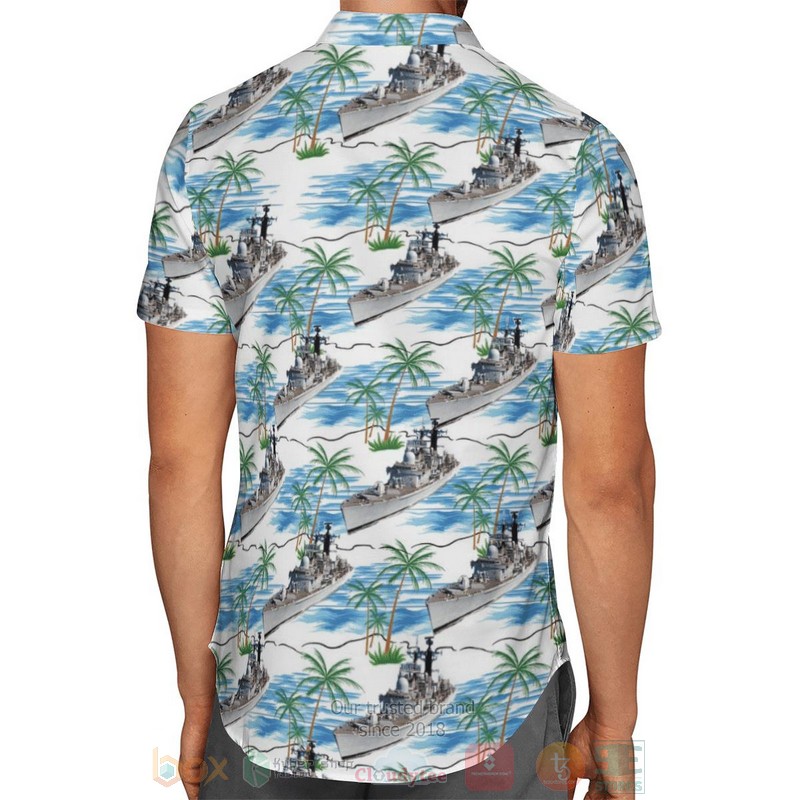 RN Sheffield Class Type 42 Destroyer Hawaiian Shirt 1 2