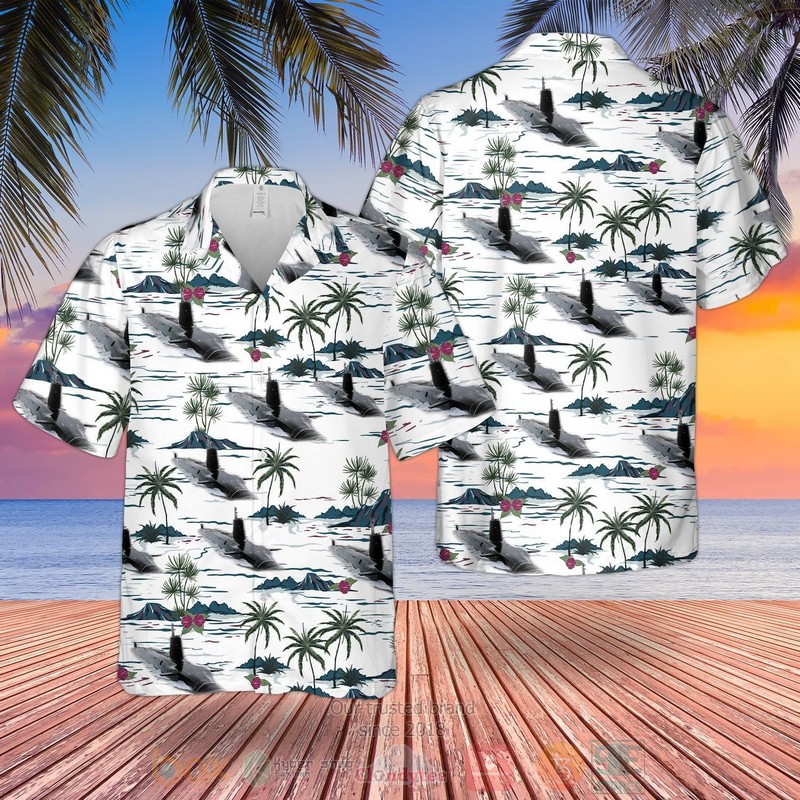 RN Vanguard Class Ballistic Missile Submarine Hawaiian Shirt