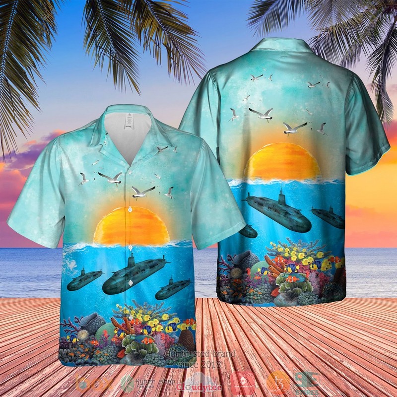 RN Vanguard Submarine Hawaiian Shirt 1 RN Vanguard Submarine Hawaiian Shirt