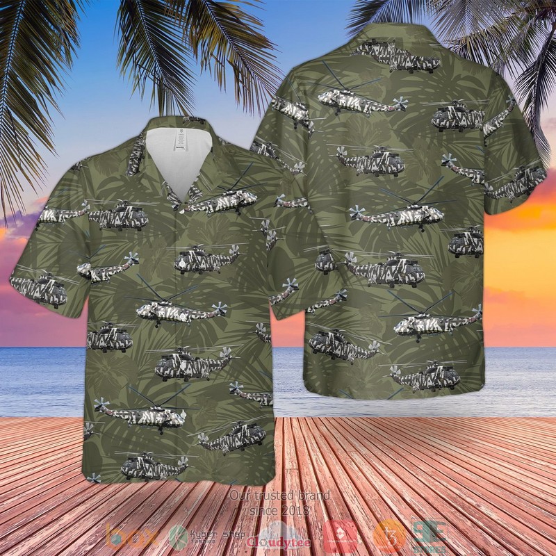 NEW RN Westland Sea King HC4 Jungly Arctic Camouflage Hawaii Shirt 2 RN Westland Sea King HC4 Jungly Arctic Camouflage Hawaiian Shirt