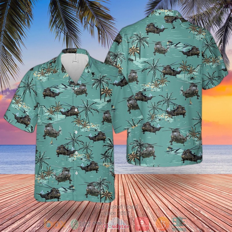 NEW RN Westland Sea King HC4 Jungly green Hawaii Shirt 3 RN Westland Sea King HC4 Jungly green Hawaiian Shirt
