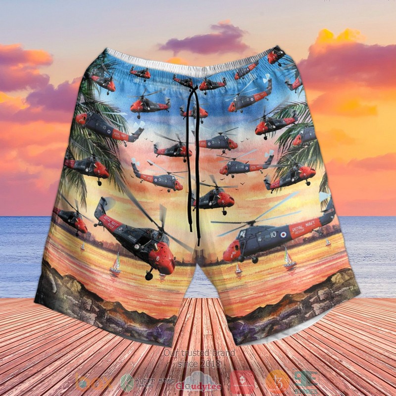 NEW RN Westland Wessex Search And Rescue Hawaii Shirt, Shorts 2 RN Westland Wessex Search And Rescue Hawaiian Shirt Shorts 1
