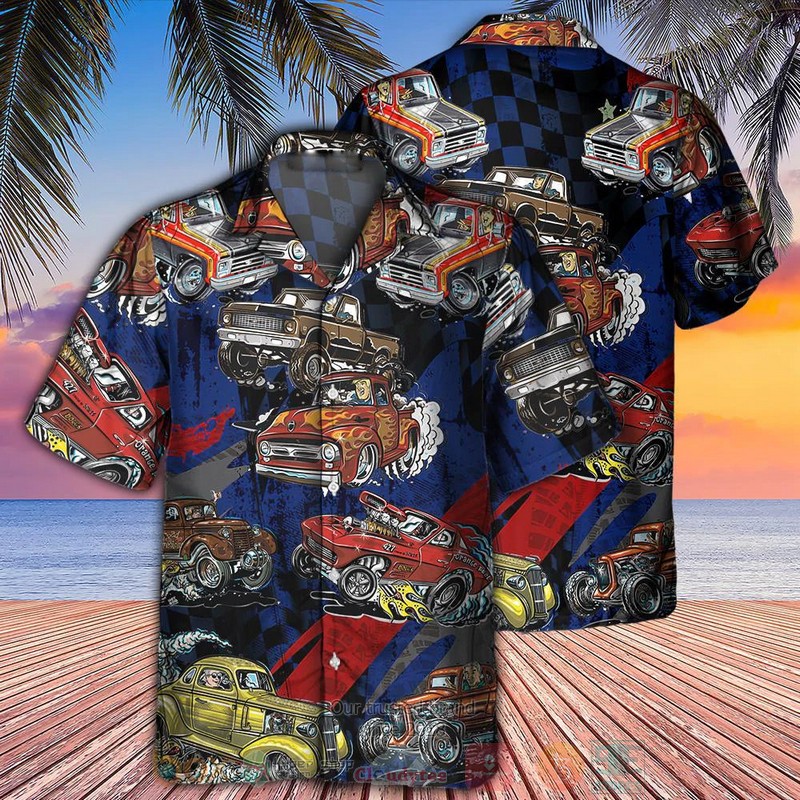 BEST Racing Off-Road Racing Let Them See 3D Aloha Shirt word1