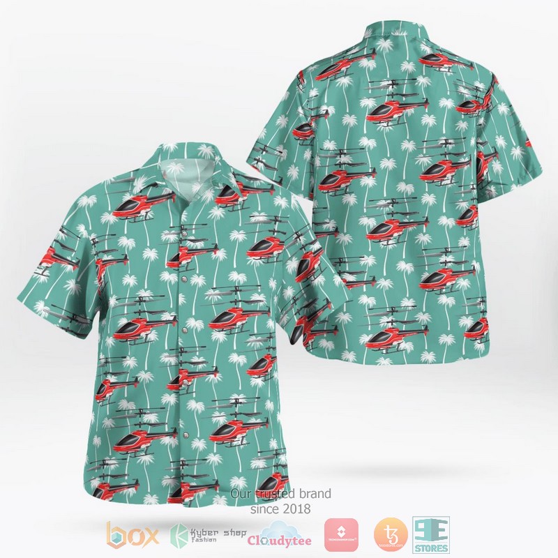 Radio-Controlled Helicopter EXCOUP Hawaiian Shirt word2