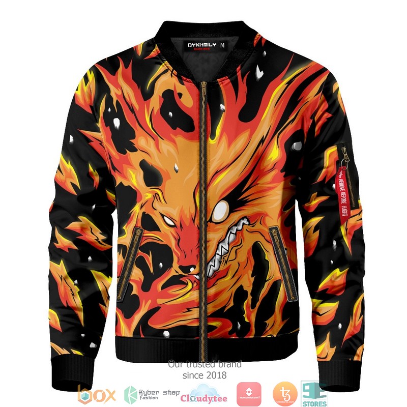 Raging Kurama Bomber Jacket word3