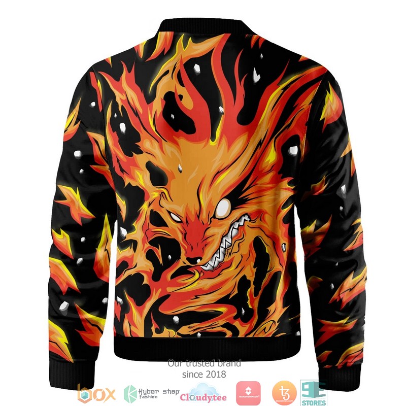Raging Kurama Bomber Jacket 3 Raging Kurama Bomber Jacket word2