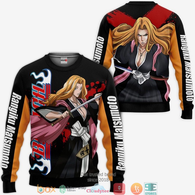 Rangiku Matsumoto BL Anime 3D Shirt, Bomber jacket 2 Rangiku Matsumoto BL Anime 3D Shirt Bomber jacket 1