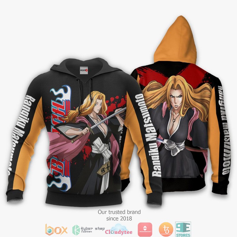 Rangiku Matsumoto BL Anime 3D Shirt, Bomber jacket 3 Rangiku Matsumoto BL Anime 3D Shirt Bomber jacket 1 2