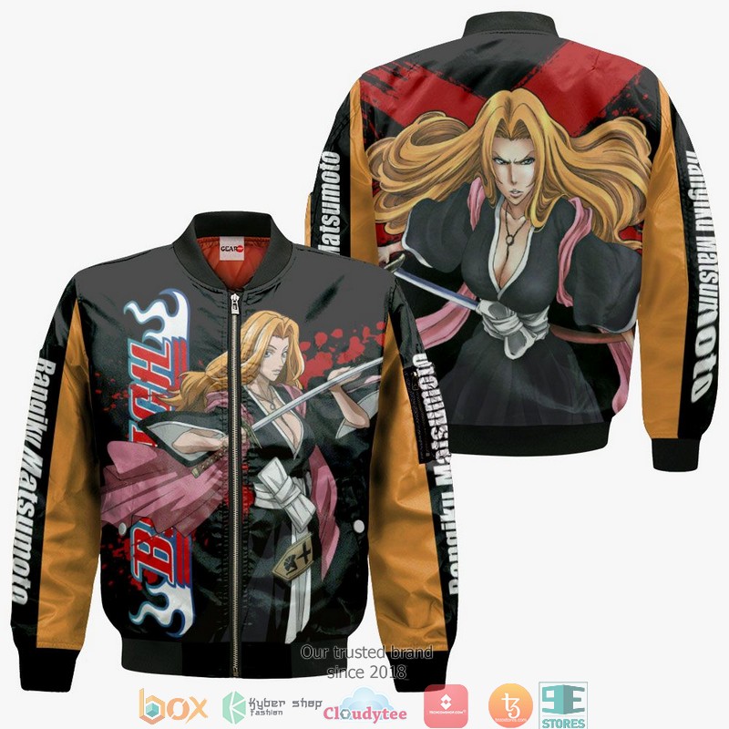 Rangiku Matsumoto BL Anime 3D Shirt, Bomber jacket 4 Rangiku Matsumoto BL Anime 3D Shirt Bomber jacket 1 2 3