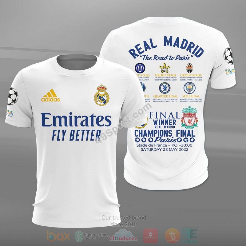 BEST FC Real Madrid The Road To Paris Champions 3D Shirt, Hoodie 2 BEST FC Real Madrid The Road To Paris Champions 3D Shirt, Hoodie word3