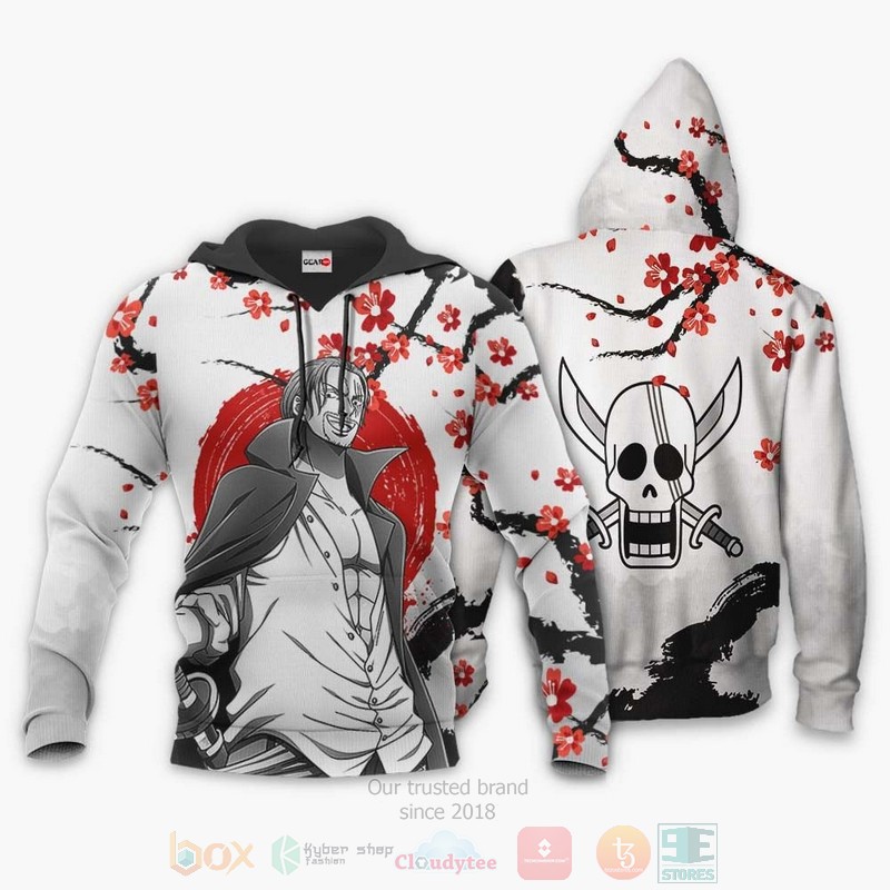 BEST Anime Red-Haired Shanks One Piece All Over Print Hoodie-Bomber Jacket 3 Red Haired Shanks Custom One Piece Anime 3D Hoodie Bomber Jacket 1 2