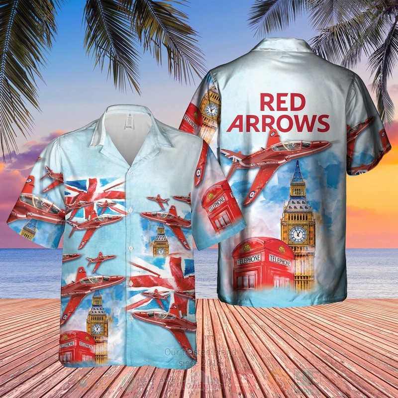 Red Arrows RAF Air Show Hawaiian Shirt