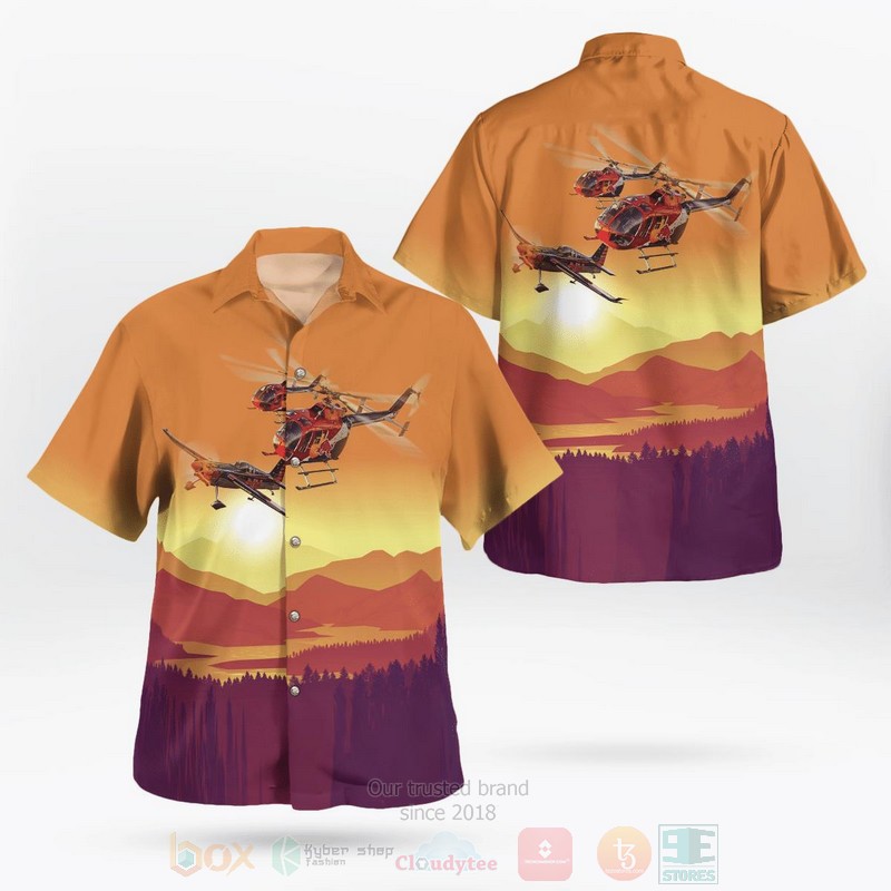 Red Bull Air Force Helicopter Hawaiian Shirt