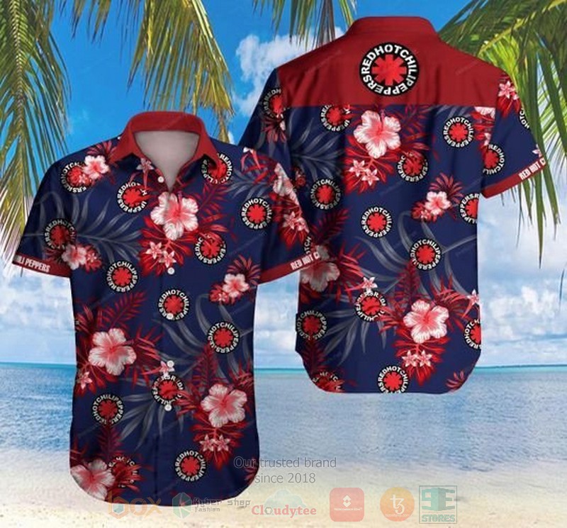 BEST Red Hot Chili Peppers All Over Print Aloha Shirt 3 Red Hot Chili Peppers Short Sleeve Hawaiian Shirt