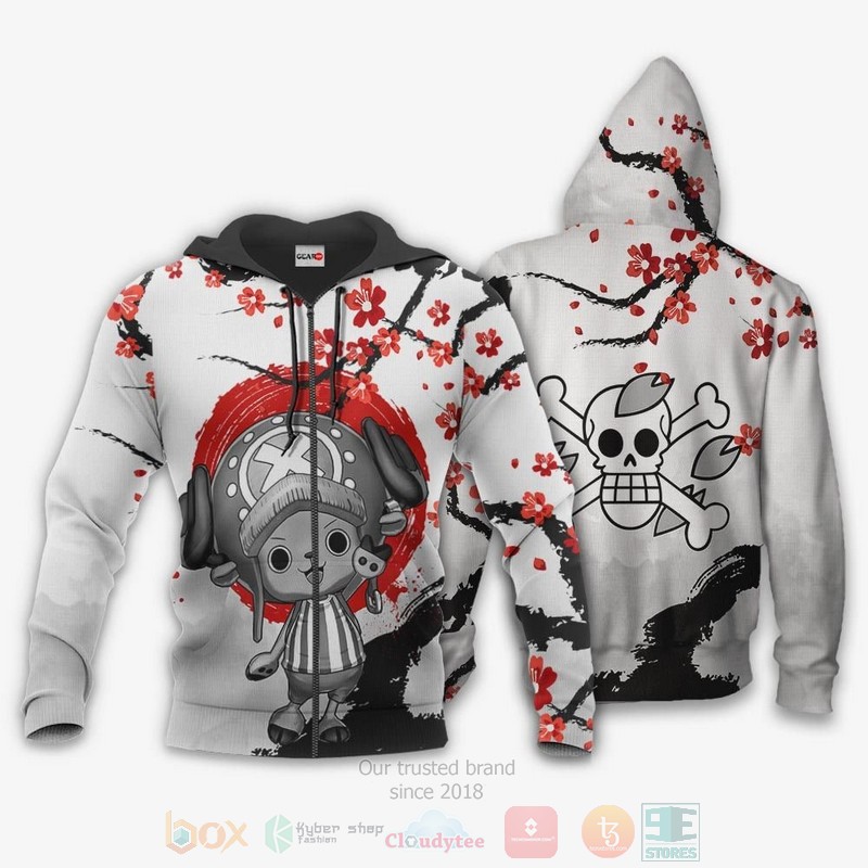 BEST Anime Red Tony Chopper One Piece All Over Print Hoodie-Bomber Jacket 13 Red Tony Chopper Custom One Piece Anime 3D Hoodie Bomber Jacket