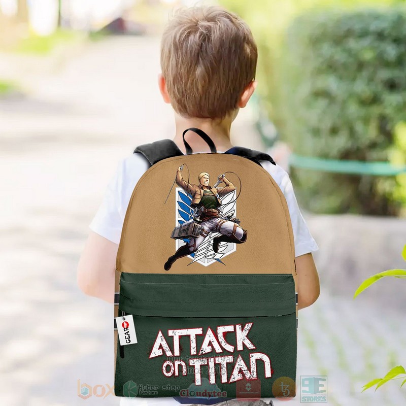 BEST Reiner Braun Attack On Titan Anime 3D Print Backpack 3 Reiner Braun Attack On Titan Anime Backpack 1 2