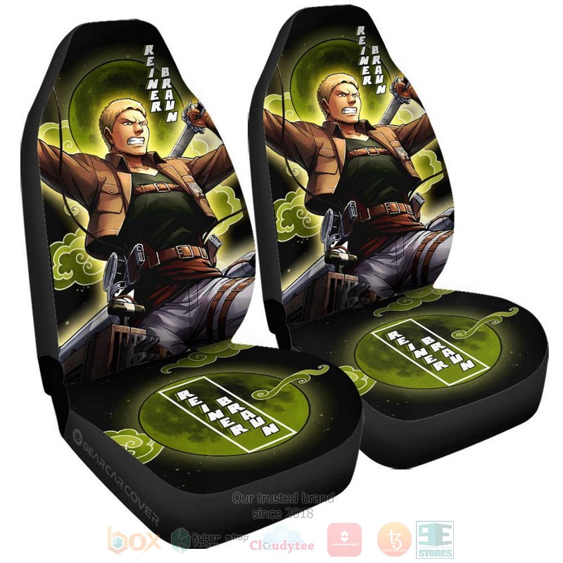 BEST-Anime Reiner Braun Attack On Titan Luxury Car Seat Covers 4 Reiner Braun Attack On Titan Anime Car Seat Cover 1 2 3