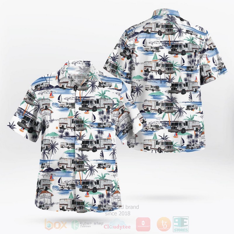BEST Reisterstown Volunteer Fire Company, Maryland 3D Aloha Shirt word2