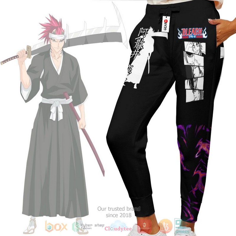 Renji Abarai Anime Bleach Jogger longpants 1