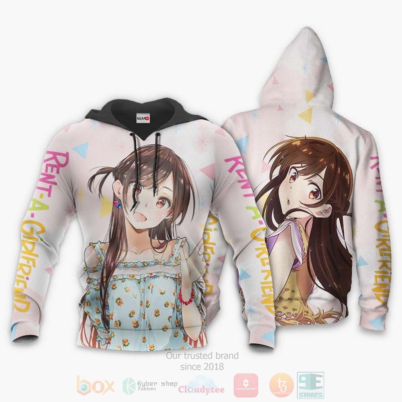 BEST Anime Rent A Girlfriend Ichinose Chizuru All Over Print Hoodie-Bomber Jacket 3 Rent A Girlfriend Ichinose Chizuru Anime 3D Hoodie Bomber Jacket 1 2