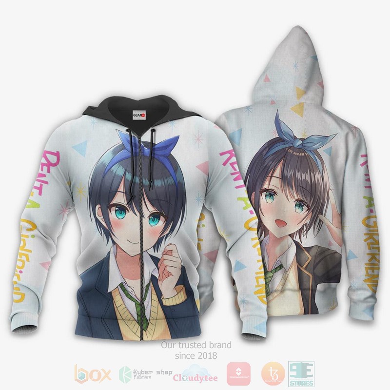 Rent A Girlfriend Ruka Sarashina Anime 3D Hoodie Bomber Jacket