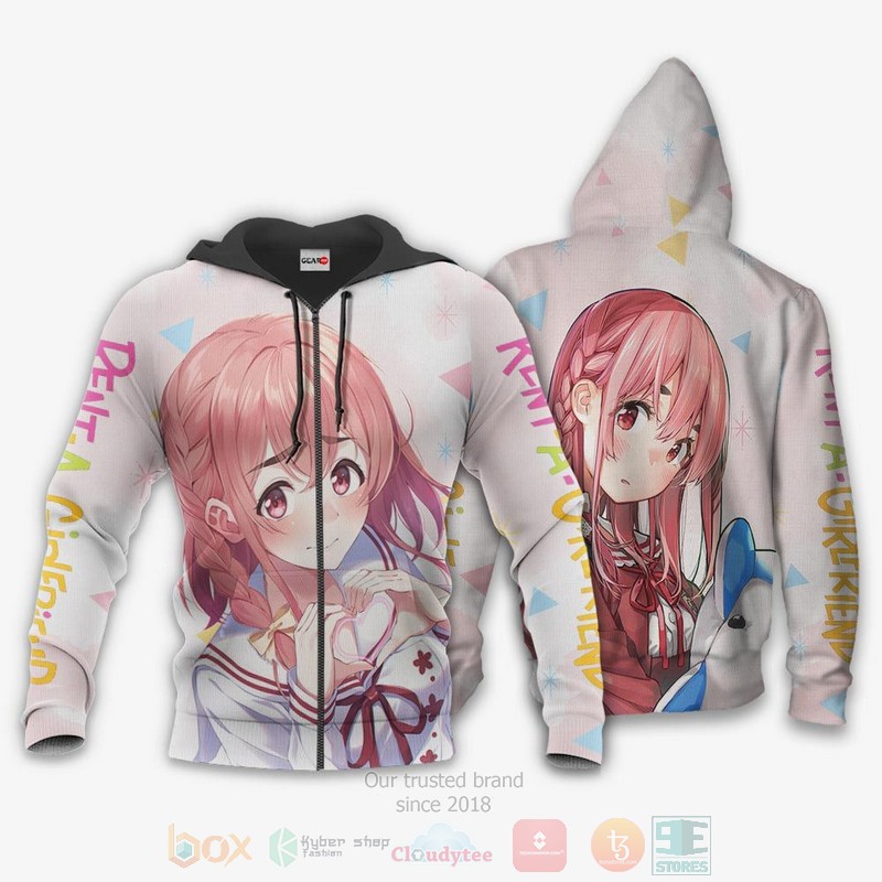 BEST Anime Rent A Girlfriend Sumi Sakurasawa All Over Print Hoodie-Bomber Jacket 13 Rent A Girlfriend Sumi Sakurasawa Anime 3D Hoodie Bomber Jacket