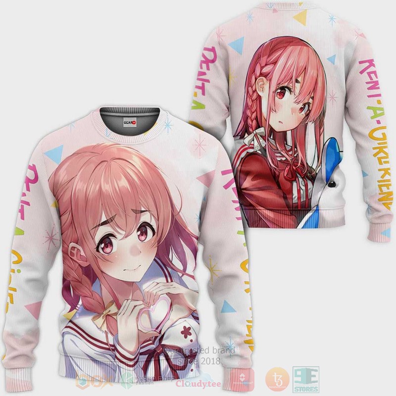 BEST Anime Rent A Girlfriend Sumi Sakurasawa All Over Print Hoodie-Bomber Jacket 2 Rent A Girlfriend Sumi Sakurasawa Anime 3D Hoodie Bomber Jacket 1