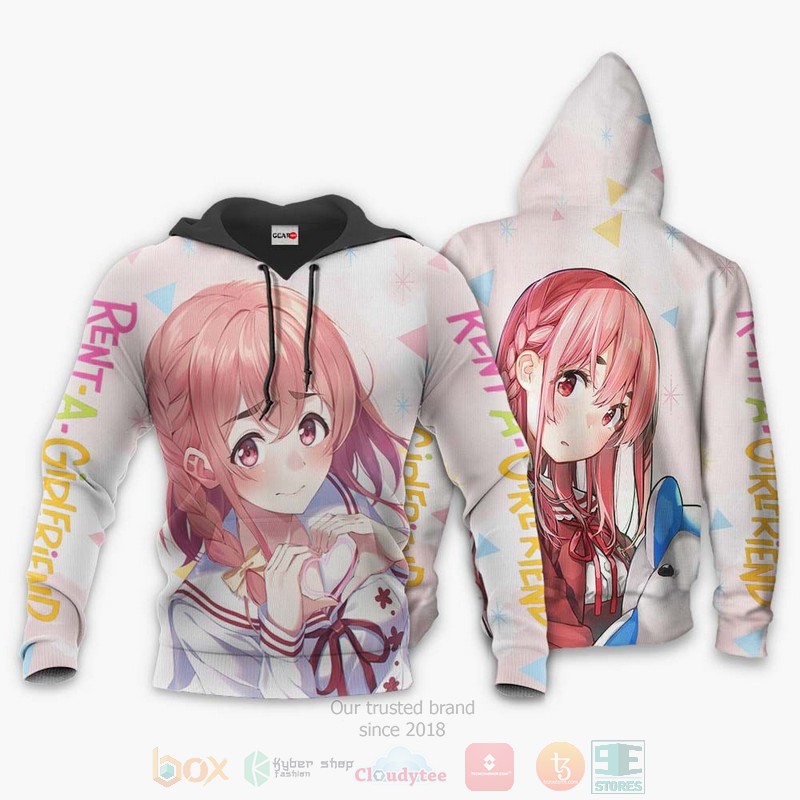 BEST Anime Rent A Girlfriend Sumi Sakurasawa All Over Print Hoodie-Bomber Jacket 3 Rent A Girlfriend Sumi Sakurasawa Anime 3D Hoodie Bomber Jacket 1 2