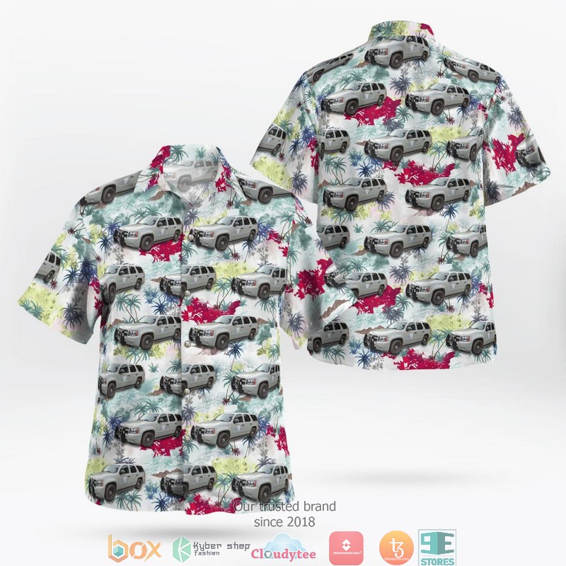 Rhode Island State Police Chevrolet Tahoe 3D Hawaii Shirt