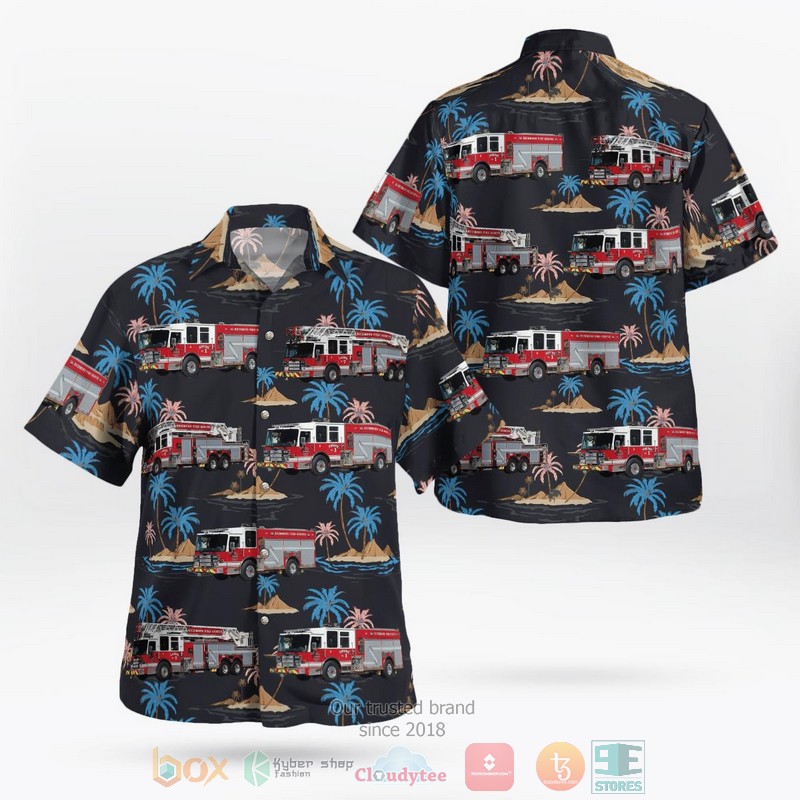 Richmond British Columbia Richmond Fire Rescue Department Hawaiian Shirt