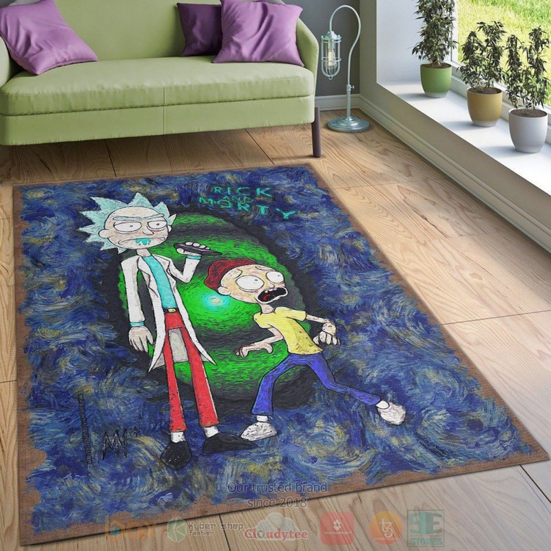 Rick And Morty Area Rugs