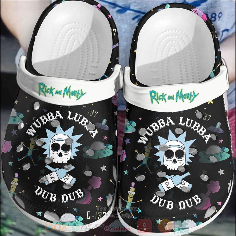 Rick and Morty Wubba Lubba Dub Dub Crocband Crocs Clog Shoes
