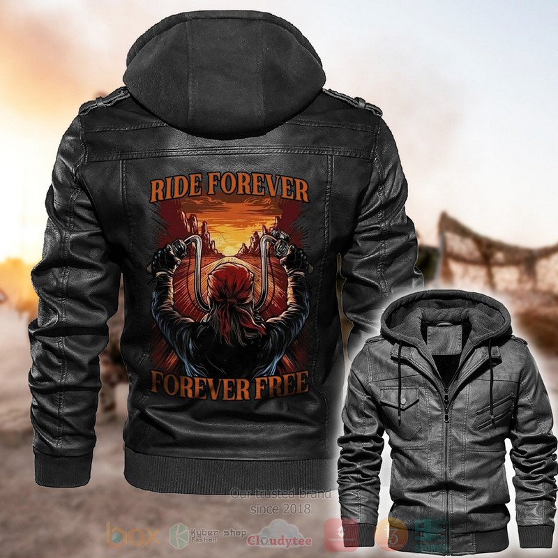 BEST Ride Forever Forever Free Zipper Jacket Leather 1 Ride Forever Forever Free Leather Jacket