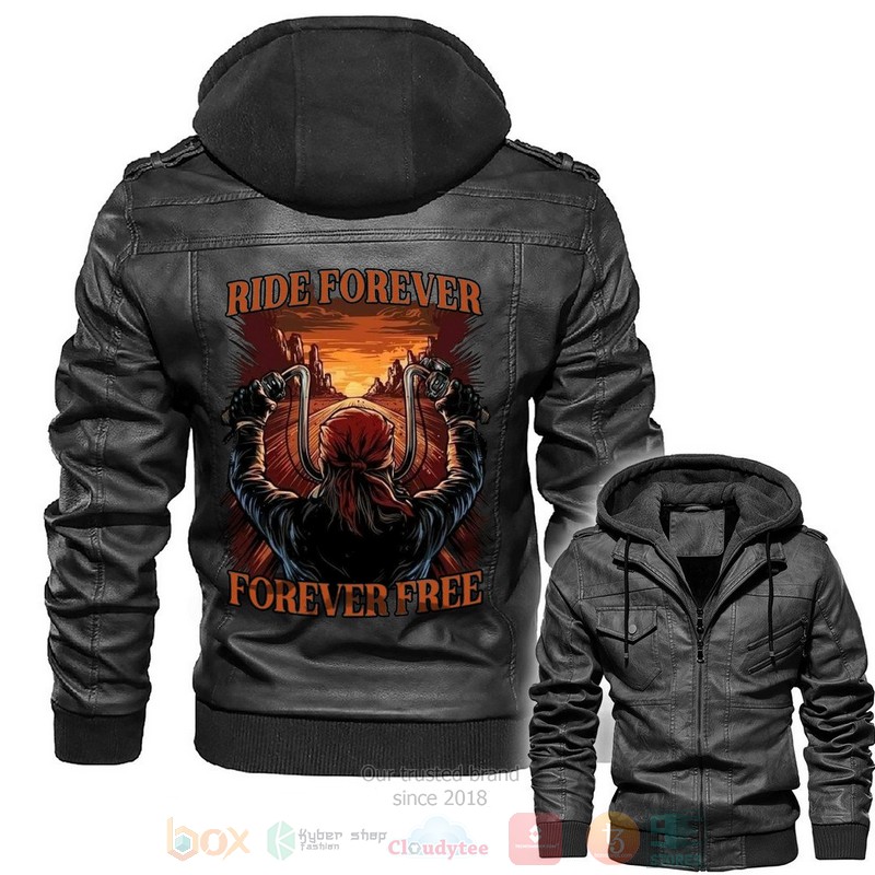 BEST Ride Forever Forever Free Zipper Jacket Leather 2 Ride Forever Forever Free Leather Jacket 1