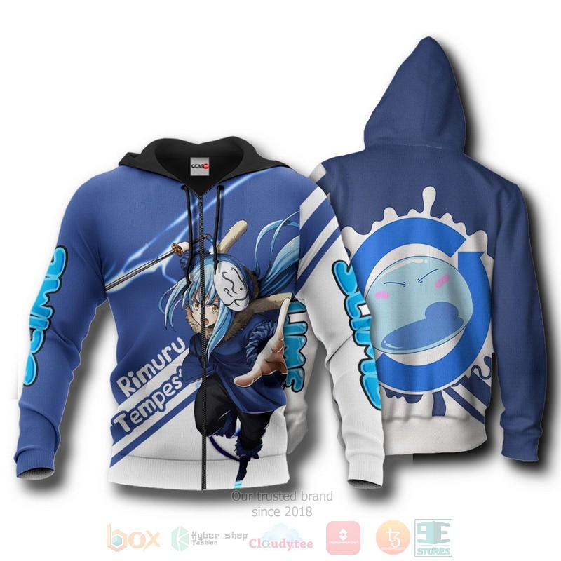 BEST Anime Rimuru Tempest TenSura All Over Print Hoodie-Bomber Jacket 13 Rimuru Tempest TenSura Anime 3D Hoodie Bomber Jacket