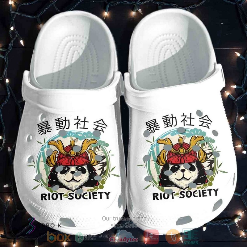 NEW Riot Society Panda crocs crocband shoes