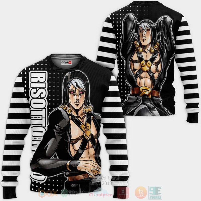 BEST Anime Risotto Nero JoJo's Adventures All Over Print Hoodie-Bomber Jacket 2 Risotto Nero Custom Anime JoJos Adventures 3D Hoodie Bomber Jacket 1