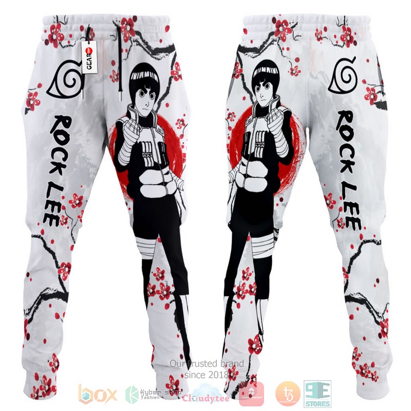 BEST Rock Lee Naruto Anime Japan Style Longpants 3 Rock Lee Naruto Anime Japan Style Jogger longpants 1 2