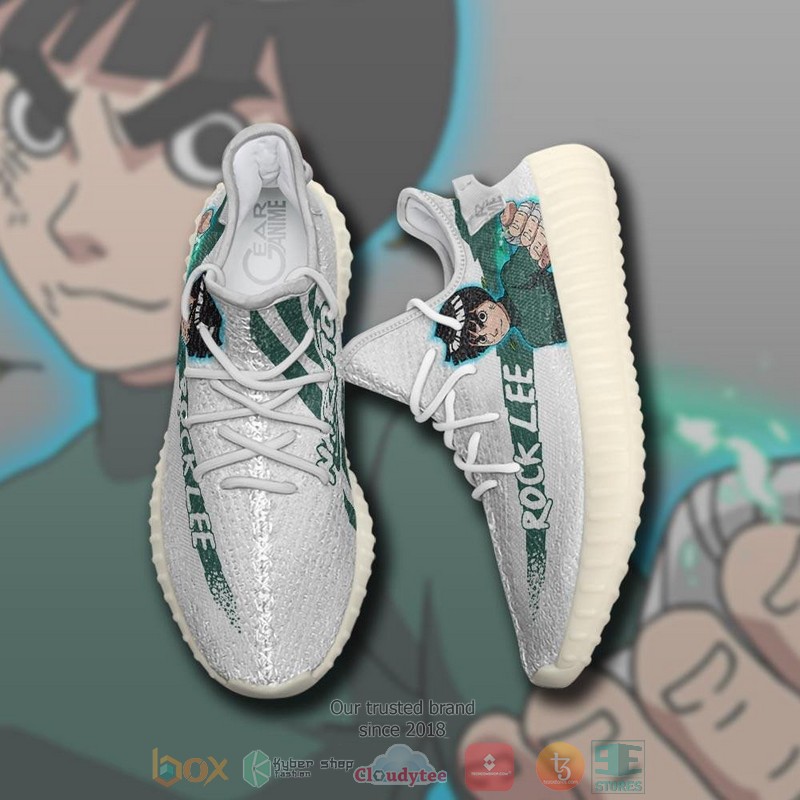 Rock Lee Naruto Anime Yeezy Shoes 1