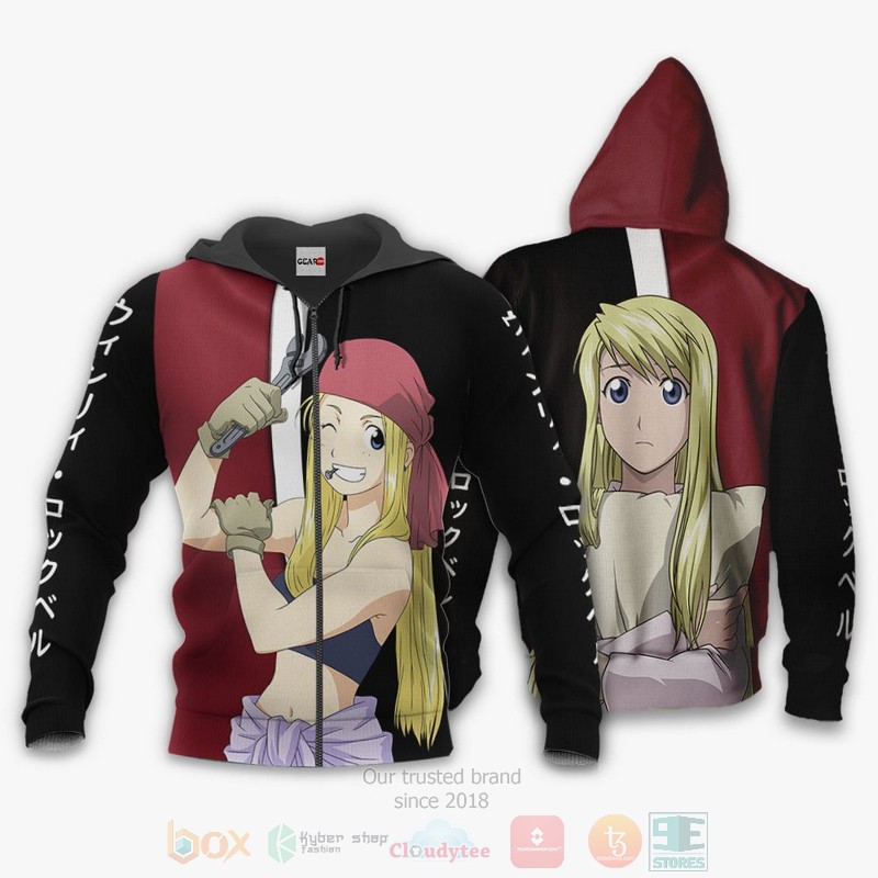 BEST Anime Rockbell Winry Fullmetal Alchemist Anime-Manga All Over Print Hoodie-Bomber Jacket 12 Rockbell Winry Custom Fullmetal Alchemist Anime Manga 3D Hoodie Bomber Jacket