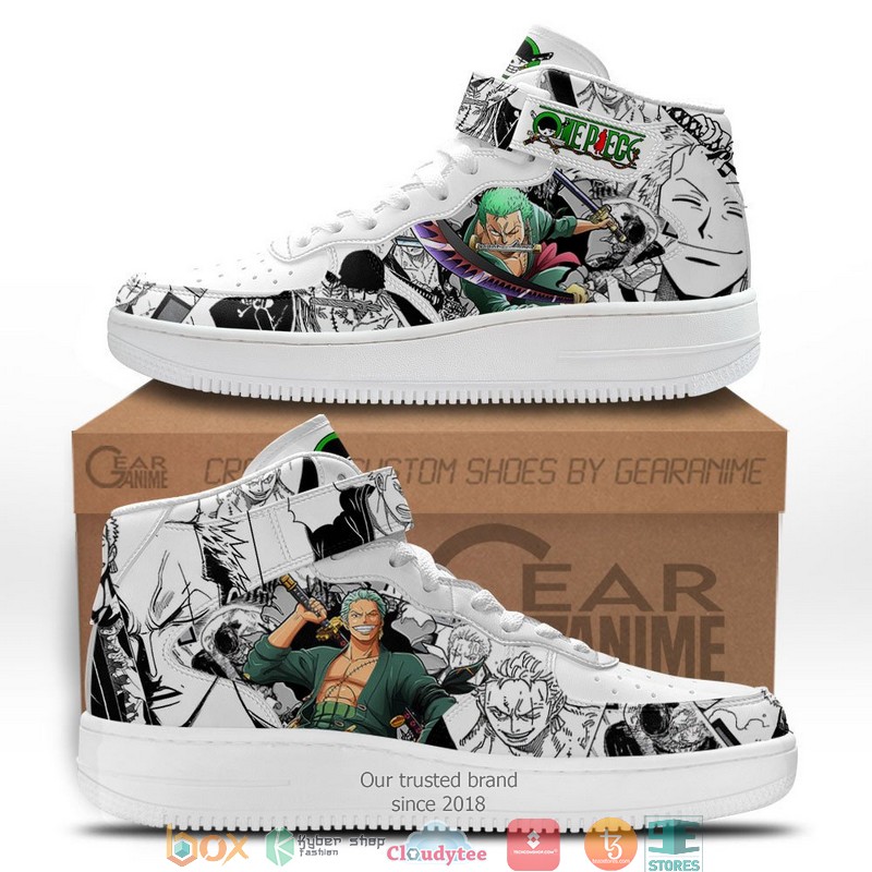 Roronoa Zoro One Piece Anime Mix Manga High Air Force Shoes