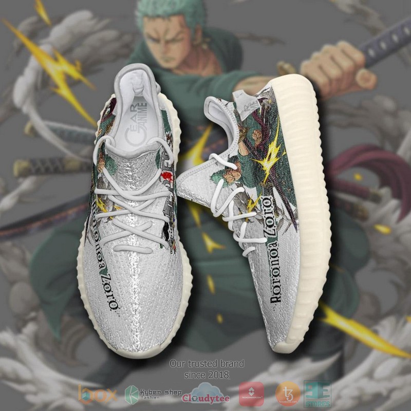 Roronoa Zoro One Piece Anime Yeezy Shoes 1