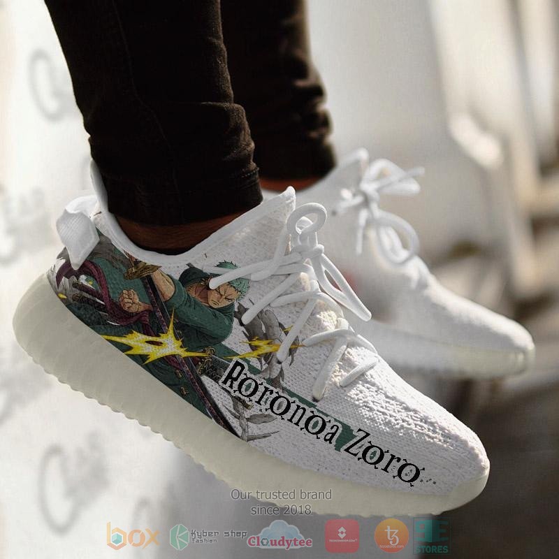 Roronoa Zoro One Piece Anime Yeezy Shoes 1 2 3 4