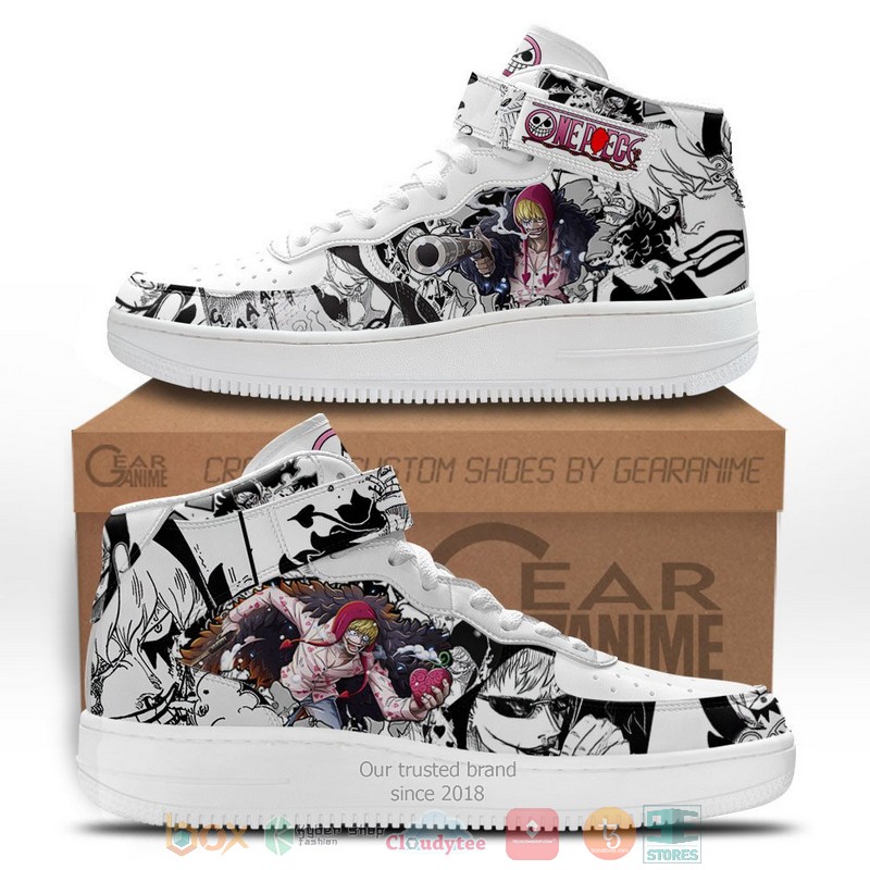 Rosinante One Piece Anime Mix Manga High Air Force Shoes