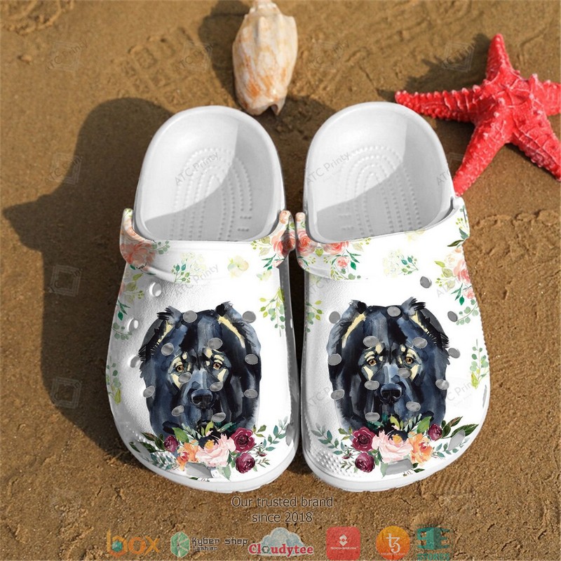 Rottweiler Flower Crocband Clogs