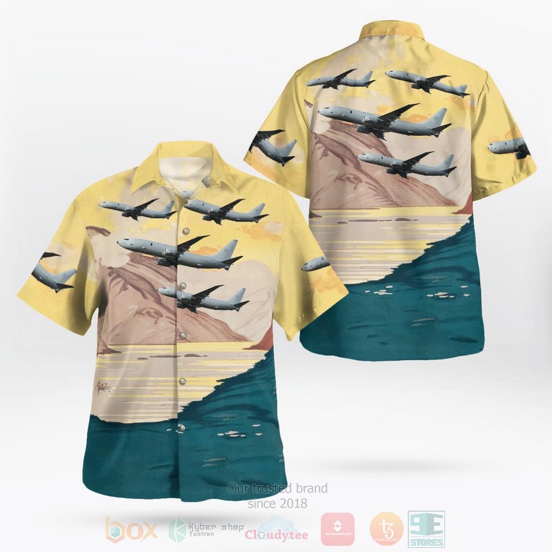 BEST Royal Air Force Boeing P-8A Poseidon MRA Mk1 737-800A 3D Aloha Shirt word1