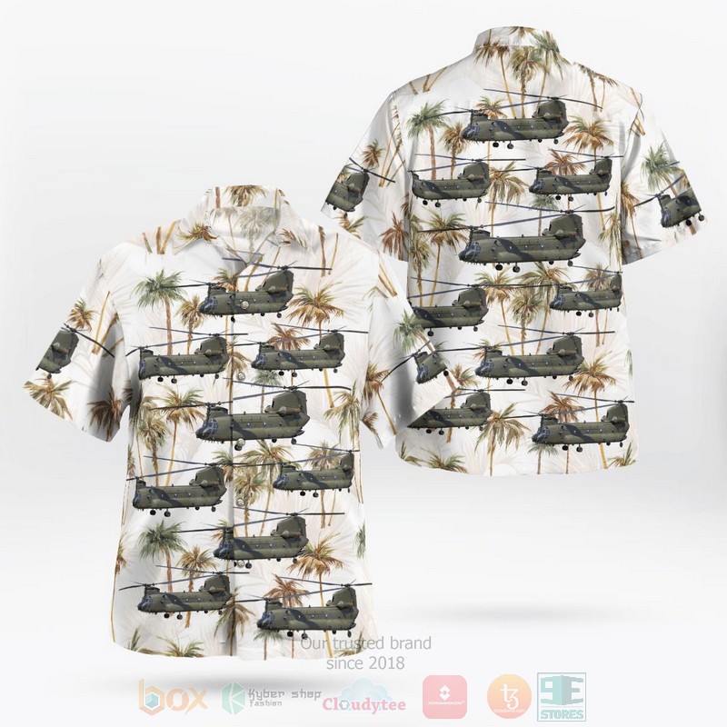 BEST Royal Air Force Chinook HC2 3D Aloha Shirt word1