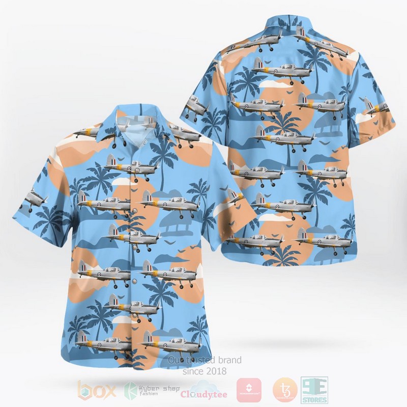 BEST Royal Air Force De Havilland DHC-1 Chipmunk 22 3D Aloha Shirt